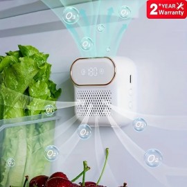 New Mini Refrigerator Deodorizer Home Led Air Purifier 3 Ozone Sterilization Fruit Preservation
