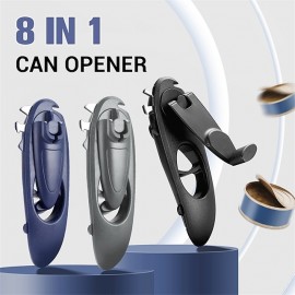 8 in 1 Can Opener Multifunctional Manual Bottle Opener Hand Crank Can Opener Open Mineral Water Beer Bottle Opener Tool
