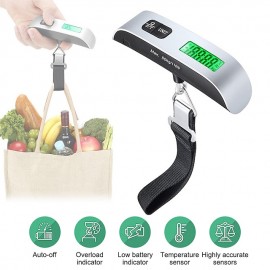 Portable LCD Digital Luggage Weight Scales Hanging Suitcase Baggage Travel Scale with Belt for Electronic Weight Tool 50kg/110lb
