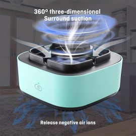 Smokeless Ashtrays For Cigarettes Indoor 2 In 1 Air Purifier Multifunctional Negative Ion Air Fresher for Filtering Second-Hand Smoke From Cigarettes Remove Odor Without Battery
