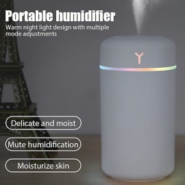 Portable 420ml Air Humidifier Aroma Oil Humidificador for Home Car USB Cool Mist Sprayer with Colorful Soft Night Light
