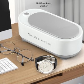 Ultrasonic Cleaning Machine USB Mini Office Glasses Watch Jewelry Cleaning Multifunctional Cleaning Machine High Frequency Vibration Cleaning