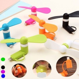 The New 2 in1/3 in 1 Portable Cell Phone Mini Electric Fan Cooling Cooler Usb Fan Mobile Fan Mini Fan For Phone 6 Colors Mask
